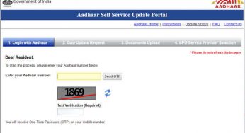 Aadhar Card Update Status