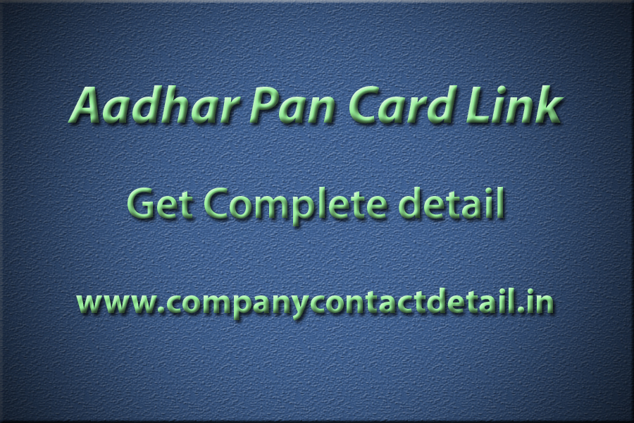 Aadhar Card PAN Card Link