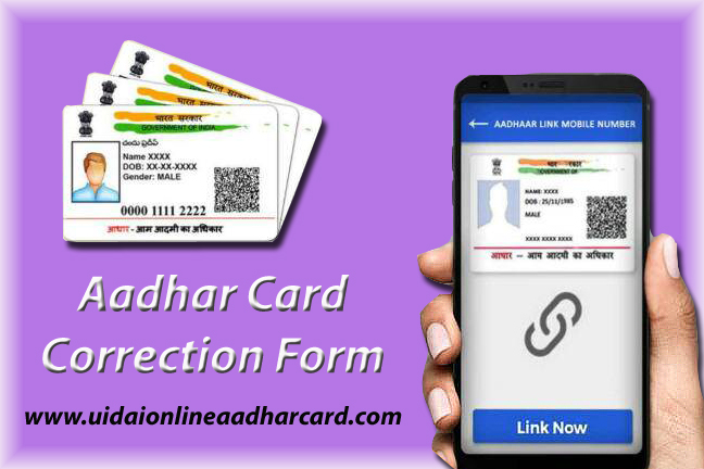 Aadhar Card Correction Form