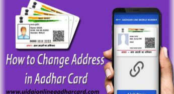 How To Change Address In Aadhar Card