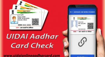 UIDAI Aadhar Card Check