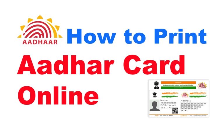 Aadhar Card Print Out