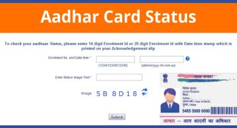 UIDAI Aadhar Update Status, Process of Checking Status Updates & FAQs…