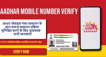 All the Information You Need to Ensure a Successful Verification Process with Aadhar Mobile Number Verification